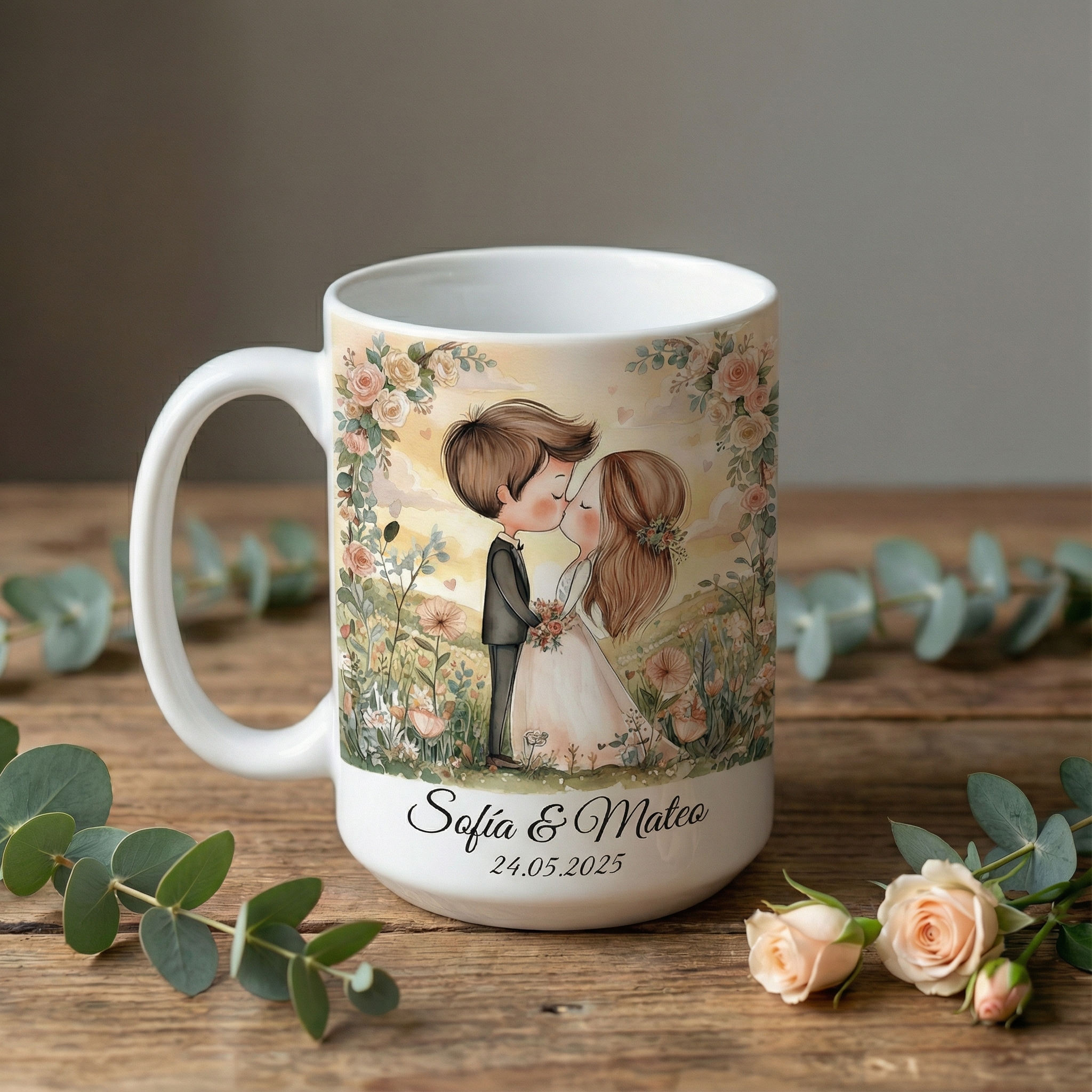 tazas para novios